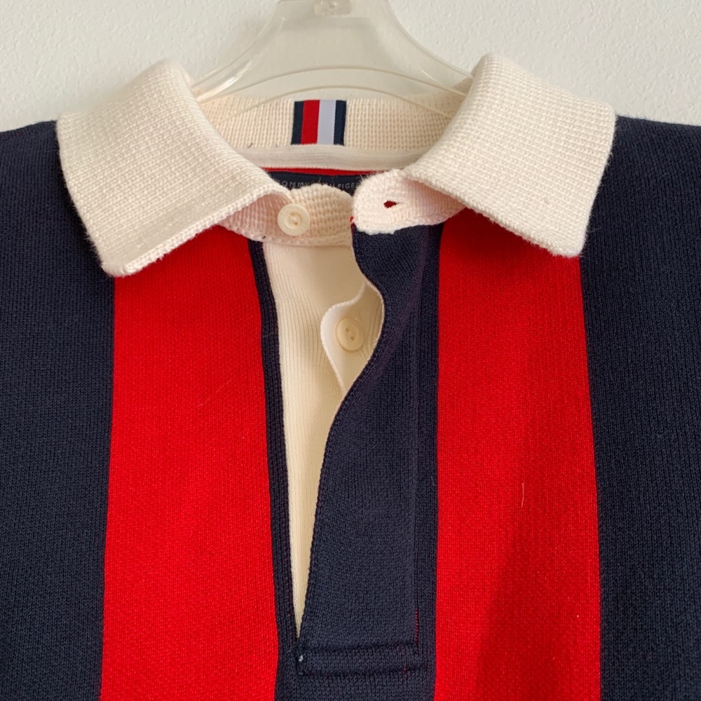 Unique Tommy Hilfiger Mixed Stripe Button Top - image 3